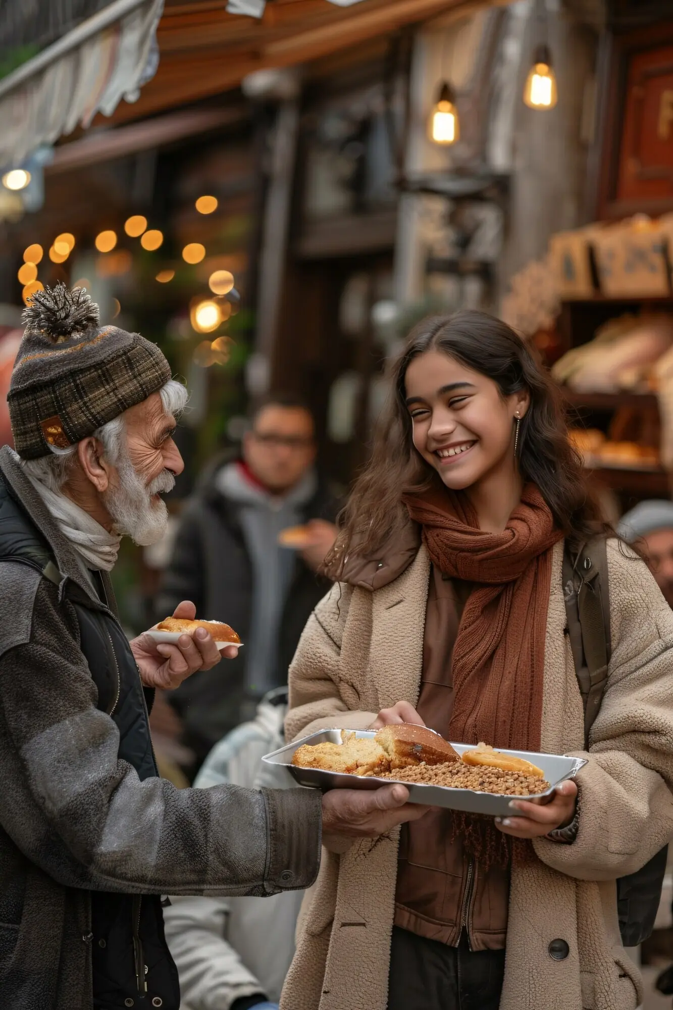 Vielfältige Jugendliche, die Gesundheits- und Wellnessaktivitäten sowohl für sich selbst als auch für ihre Gemeinschaft ausüben.